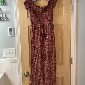 Xhilaration floral off the shoulder jumpsuit!